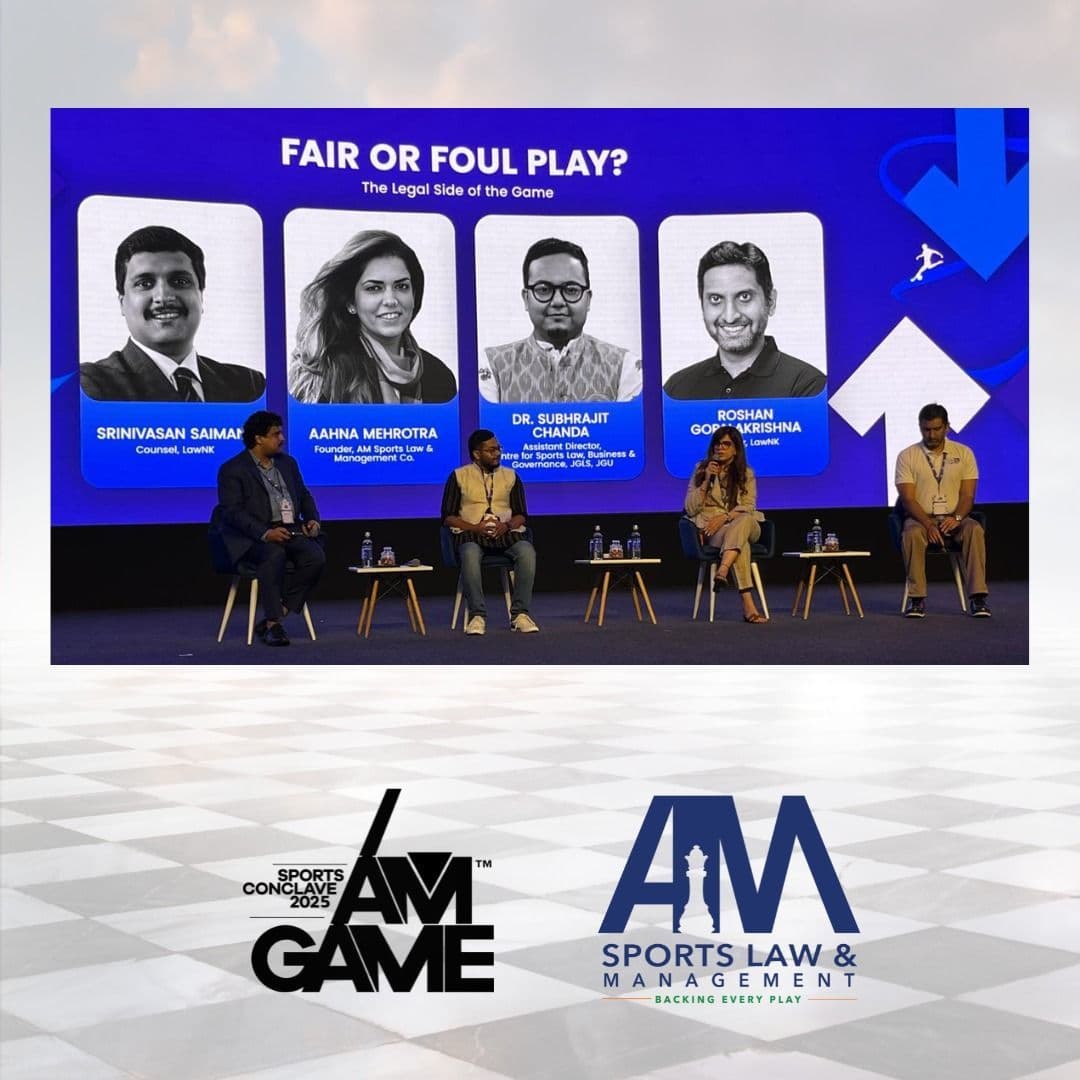 Aahna Mehrotra speaking on 'Fair or Foul Play?' panel at I AM GAME Sports Conclave 2025